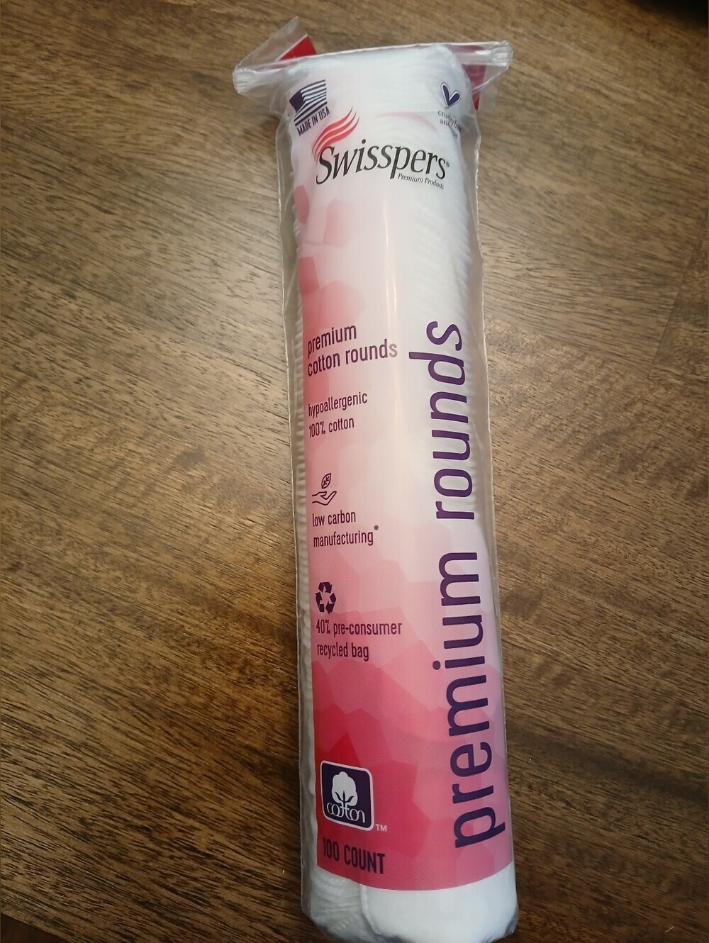 Swisspers Premium Cotton Rounds 100ct